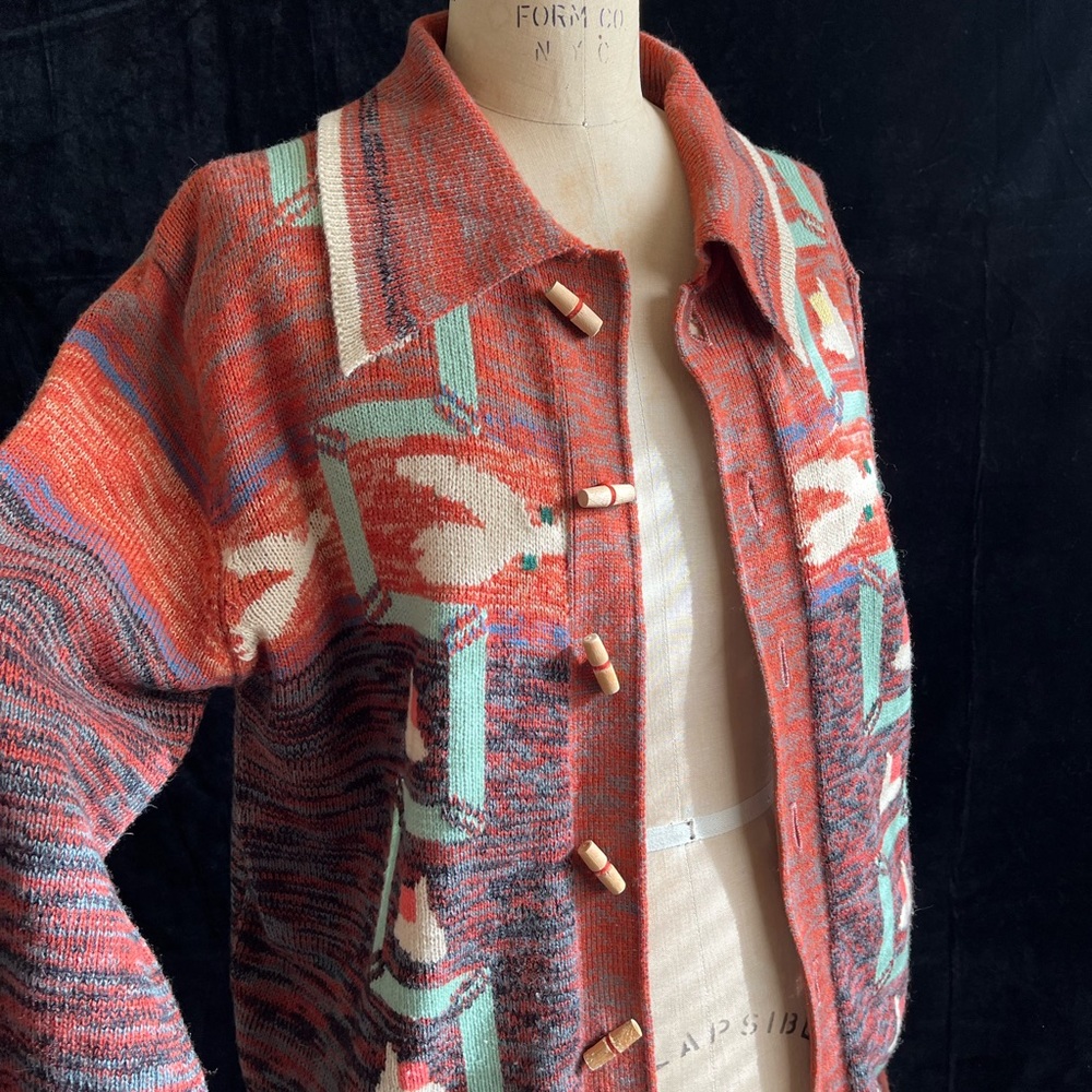 Vintage 70s spacedye cardigan